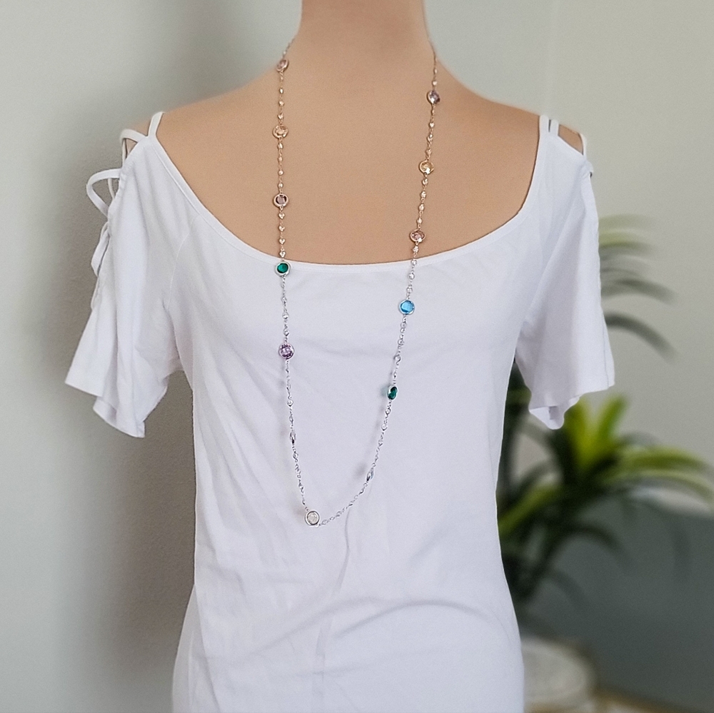 Ambiance White Jersey Knit Cutout Top